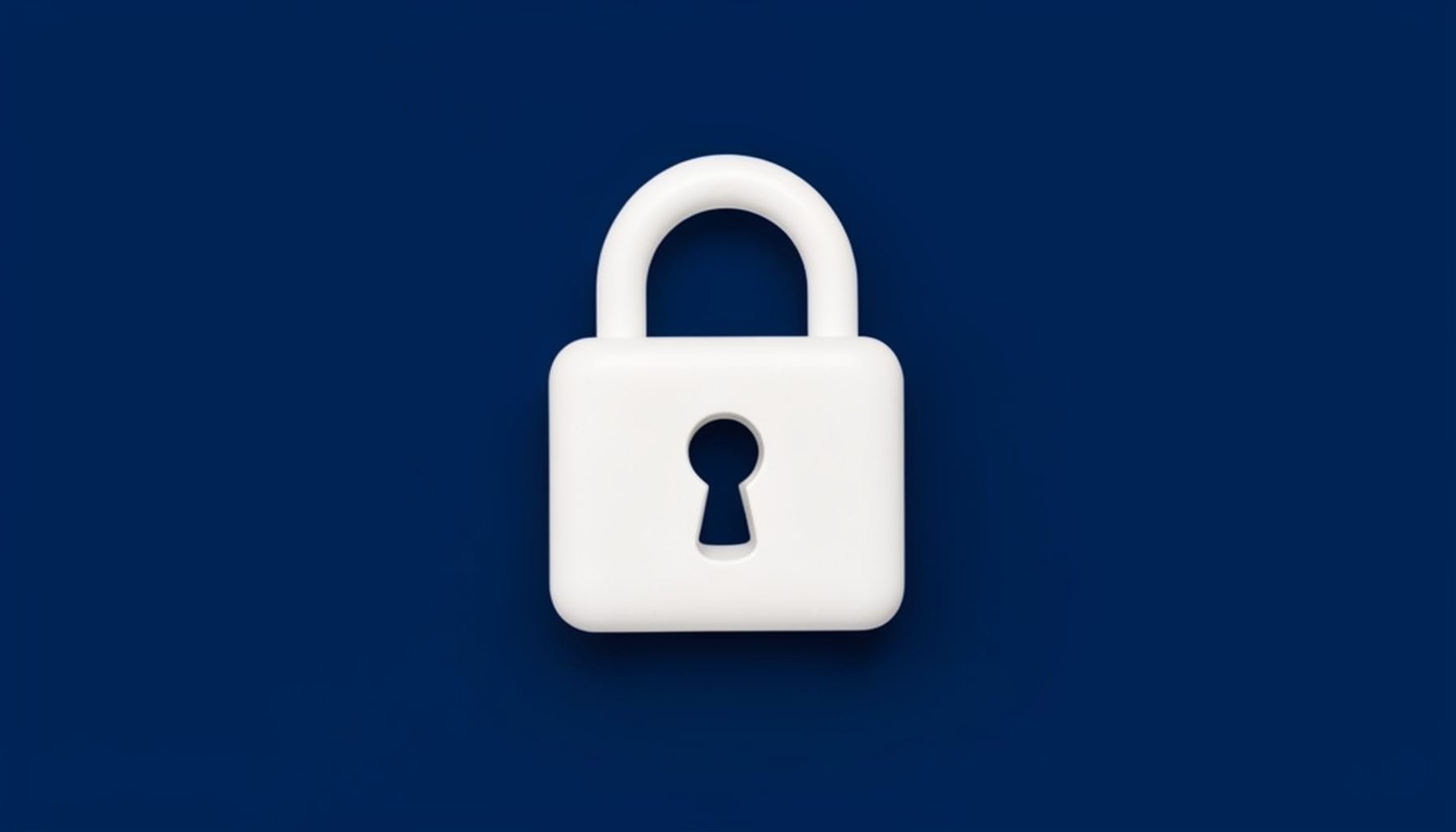 Digital lock icon on a dark blue background representing application security concepts